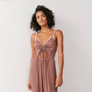 UO Out From Under Elsie Cinched Cutout Jumpsuit